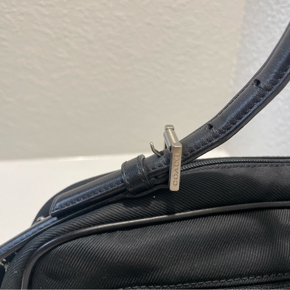 Coach Black Shoulder Bag with Front Zip Pocket - Picture 8 of 11